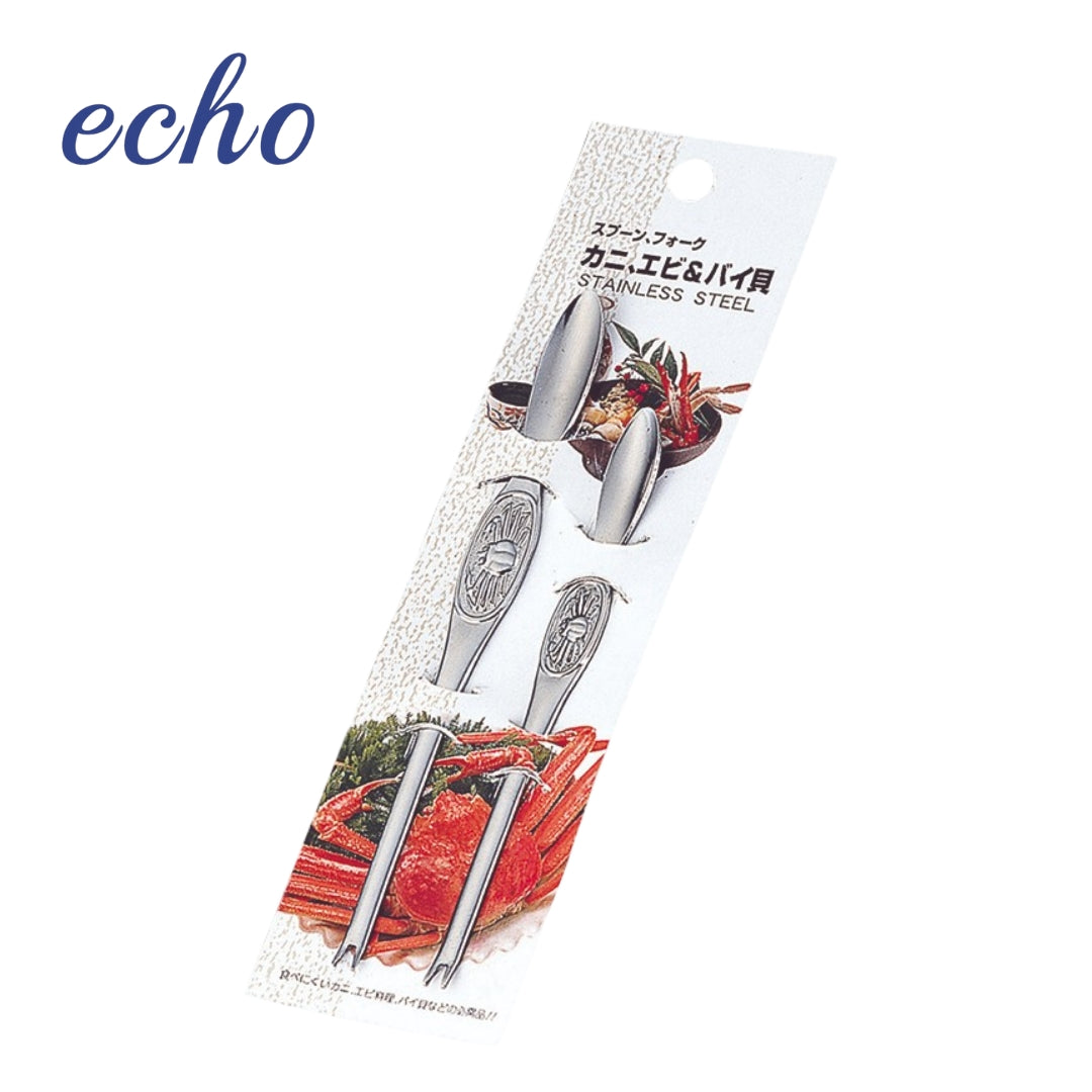 ECHO 不鏽鋼蟹肉挖勺 2入組