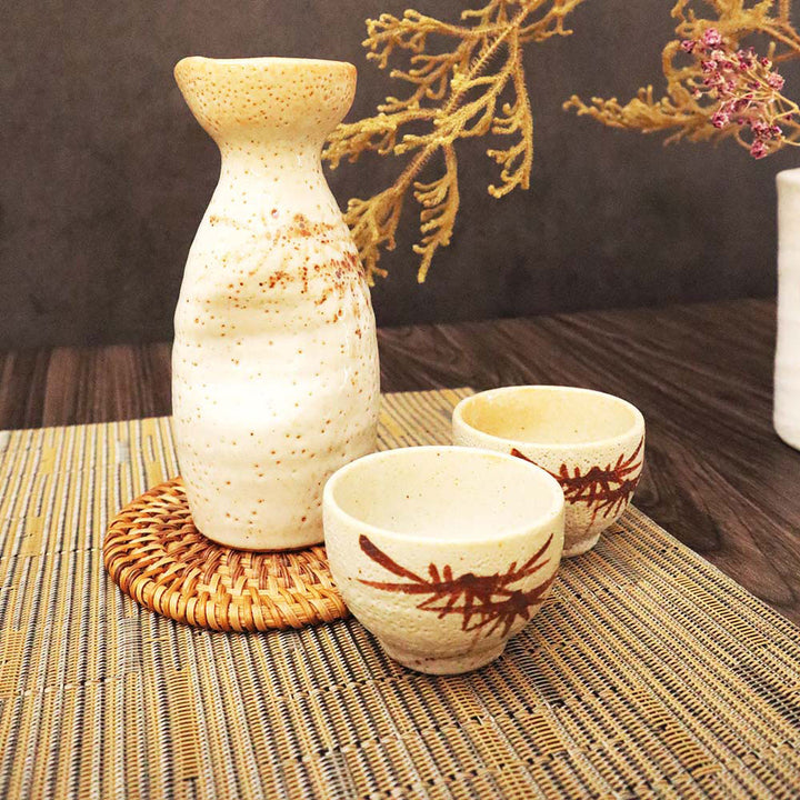 美濃燒 清酒杯壺套組 一壺二杯組