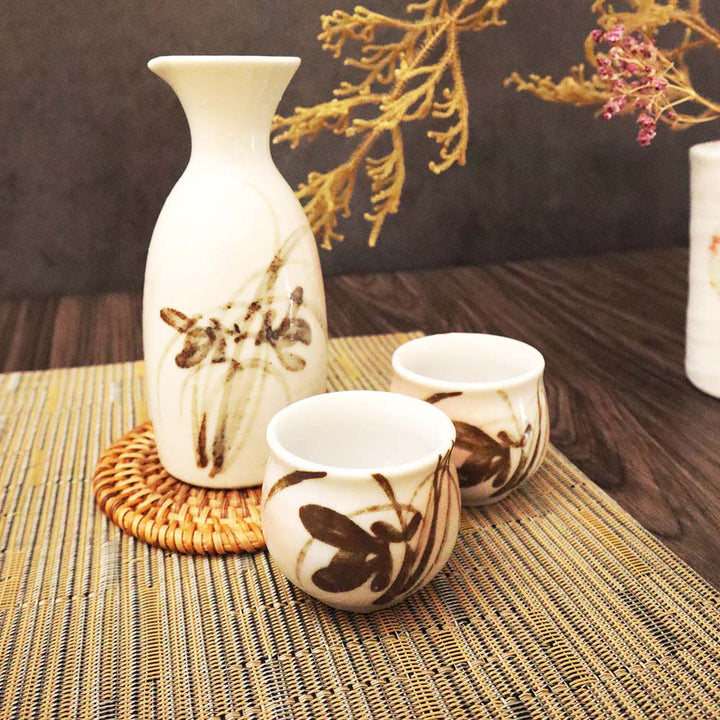 美濃燒 清酒杯壺套組 一壺二杯組