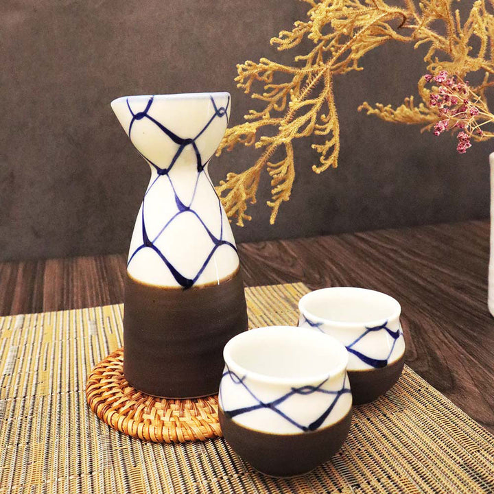 美濃燒 清酒杯壺套組 一壺二杯組