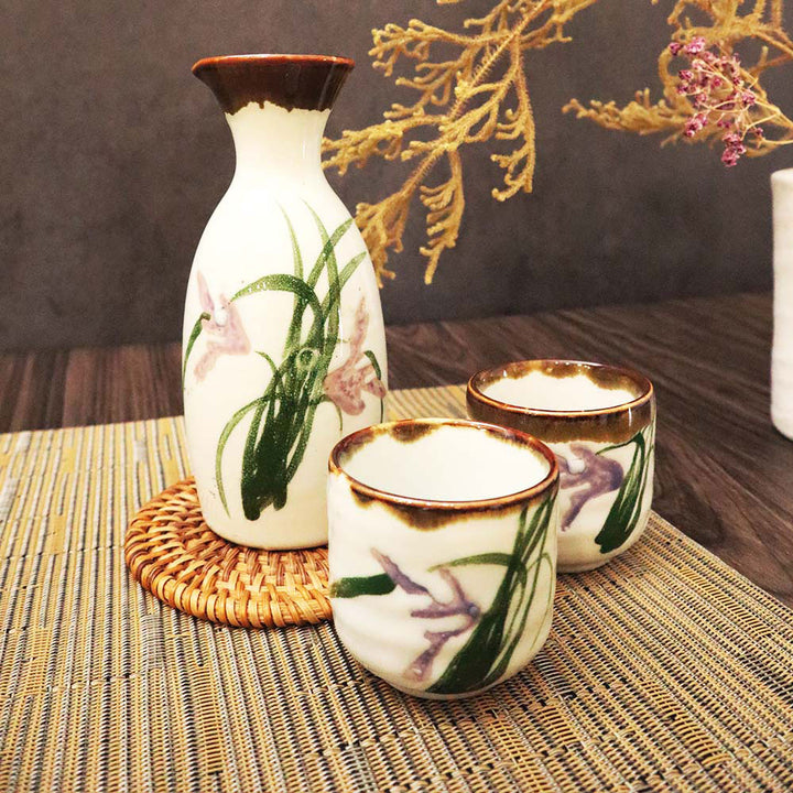 美濃燒 清酒杯壺套組 一壺二杯組