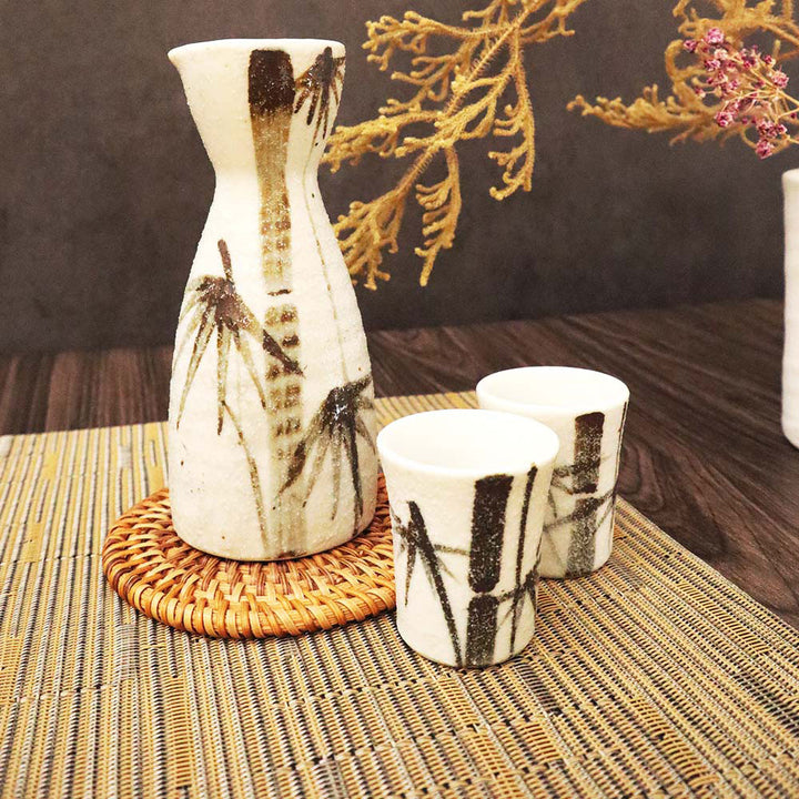 美濃燒 清酒杯壺套組 一壺二杯組