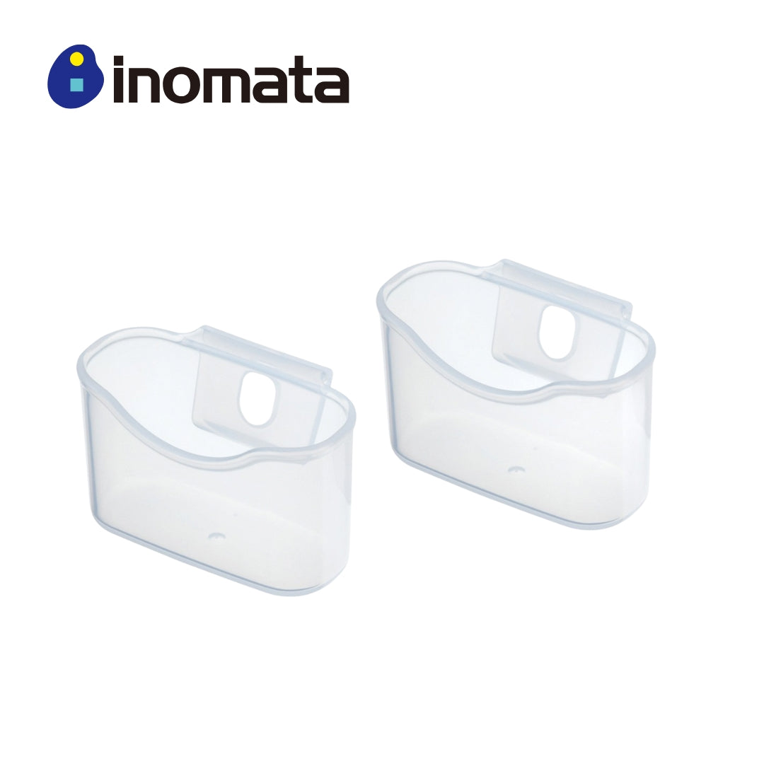 Inomata 冰箱門邊小物收納盒 2入組