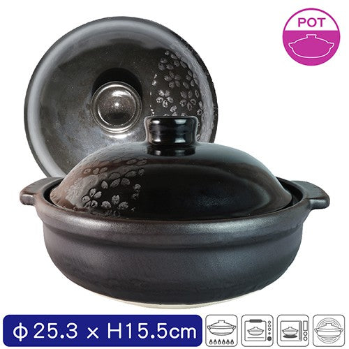 萬古焼（？） Yokkaichi 萬古燒8號土鍋– 日安工坊