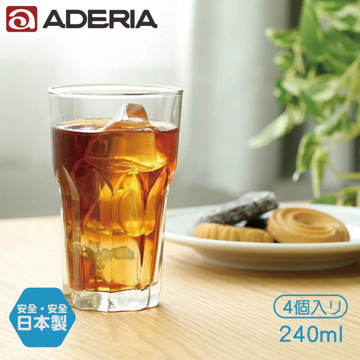 ADERIA 波紋冷茶杯 4入組